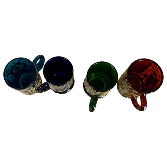 Hand Painted Egyptian Espresso Shot Glasses (Lot of 4) - Picture 3 of 7